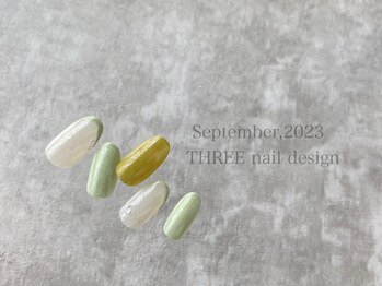 スリー(THREE)/September 2023/nail design