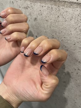 ペル(Per)/pink × navy