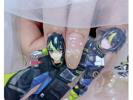 痛ネイル リボン