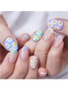 パステルカラーフラワーネイル♪