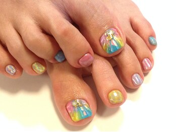 ラウト デコレーションアンドネイルサロン(Lauto Decoration&Nail Salon)/人魚の鱗フットネイル