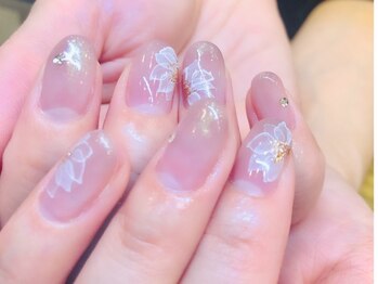 ジュノネイル(juno nail)/水彩フラワー
