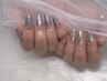 【Hand】チップスカルプ10本×ラメグラデーション