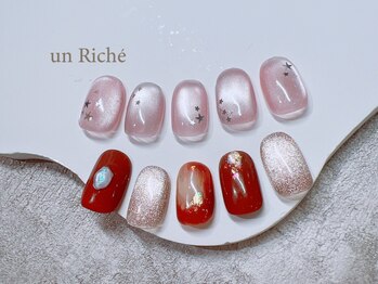 アンリッシュ 池袋東口店(un Riche)の写真/【サンプル800種類以上】ニュアンスなどショートネイルならではのデザイン多数♪定額7700円コ-スが大人気!!