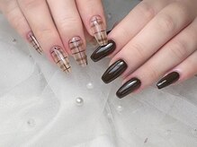 ノンノンネイル(Nonnon.nail)/チェックネイル