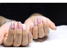 ニコルーム(Nico Room)/ふんわりチェックネイル