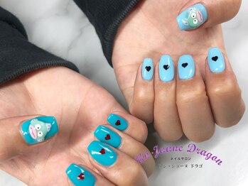 アン ジョーヌドラゴ/【自爪ネイル】水色ネイル
