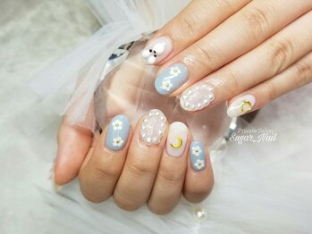 シュガーネイル(sugar nail)/ぷっくり女子ネイル