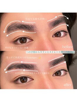 セリ 表参道 明治神宮前(ceri)/男らしさup!太めストレート眉