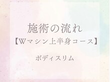 ボディスリム/施術の流れ【Wマシン上半身】