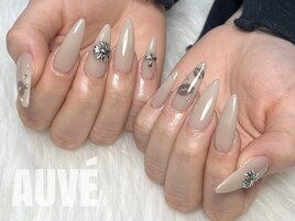 クロム×リップネイル