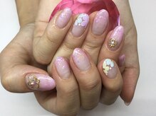 ネイルサロン コアラちゃん/グラデーション☆フラワーネイル