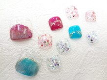 ネイルサロン クイール 小山店(NAIL SALON QUILL)/ぬりかけマグネット×ラメ