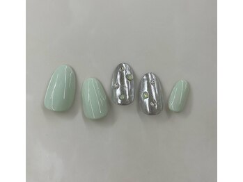 ソウ 難波店 nail salon Sou/ミラーネイル
