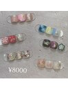 フットネイル親指アート¥8000