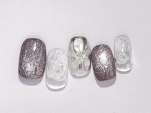 クレモアネイル 池袋西口店(CLEMORE NAIL)/マグネットお花ネイル