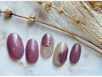 イースター パープル ラメ