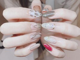 秋冬☆アシメネイル