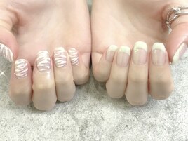 クリア系☆フレンチ☆ゼブラ