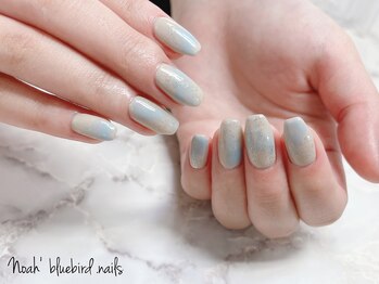 ノアブルーバードネイルズ(Noah' bluebird .nails)/マーブルネイル