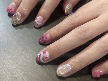 ネイルサロン ラメール(La mer)/ニュアンス　フルデザイン