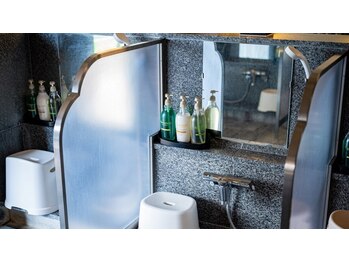 見奈良天然温泉 利楽/洗い場