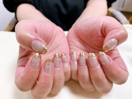 ミラーフレンチネイル