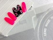 ネイルサロン&スクール ジーナ(GINA)/ネオンピンク×ハート