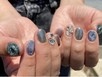 カーティシーネイルズ(curtisii NAILS)の写真/最新トレンドからハイセンスアートまでデザインつけ放題が7400円から！ネイルが初めての方もお任せあれ♪