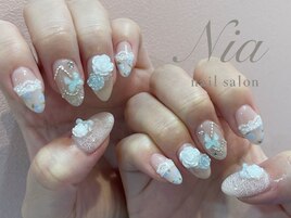 お花ネイル