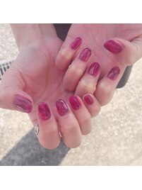 奥行きニュアンスネイル