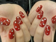 アイネイルズ 天神今泉店(I-nails)/【maya.h】ドットストーンネイル