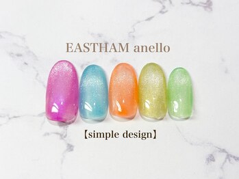 イーストハムアネーロネイル(EAST HAM anello nail)/7・8月定額シンプルデザイン