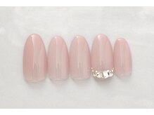 プリッシュ 上野店(prish)/5000円　韓国ネイル　透明感