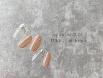 スリー(THREE)/September 2023/nail design