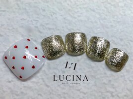 H-796大人可愛いハートネイル