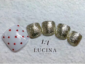 ネイルスタジオ ルキナ(LUCINA)/H-796大人可愛いハートネイル