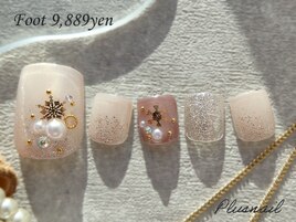 【1687】雪の結晶×パール