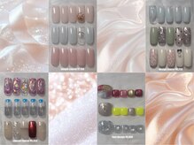 オッドジョブス ネイルアンドアイラッシュ 庚午店(odd jobs)の雰囲気（毎月変わる定額デザイン♪カラー変更承ります☆）