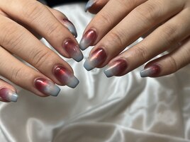 ダブルグラデーションネイル