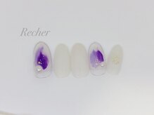 ネイルサロンリシェ 烏丸御池(Recher)/涼しげ☆ニュアンスネイル