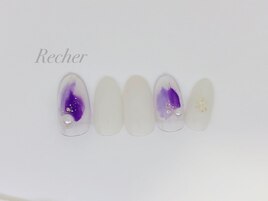 涼しげ☆ニュアンスネイル