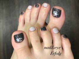 フラッシュネイルのフットネイル