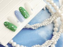 ネイルサロン&スクール ジーナ(GINA)/グリーン×ホワイト