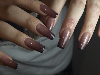 ネイルサロン レア(lea)の写真/《アクリルスカルプ使用》初めての方も◎綺麗めニュアンスネイルもシンプルなオフィスネイルもお任せを♪