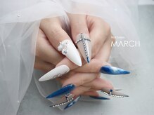 ネイルズイブ マーチ 天満店(nails ibu MARCH)/Navy Luxe 