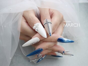 ネイルズイブ マーチ 天満店(nails ibu MARCH)/Navy Luxe