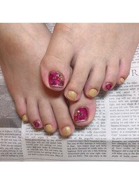 べっ甲フットネイル