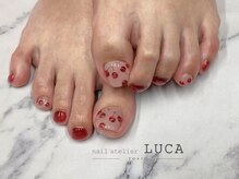 ネイルアトリエルカ(nail atelier LUCA)/W-732 フットさくらんぼネイル