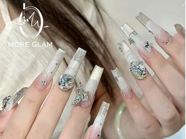 グラデーション　クリアネイル